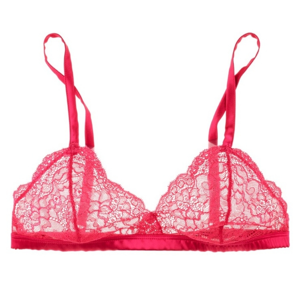 else lingerie lace silk bralette